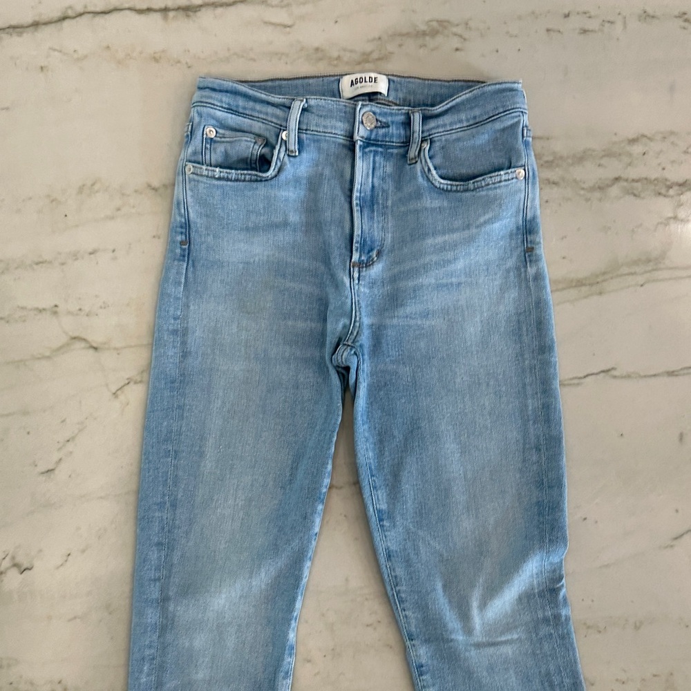 AGOLDE Women's Sky Blue Skinny Jeans